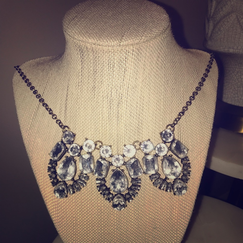 J. Crew Rhinestone Statement Necklace